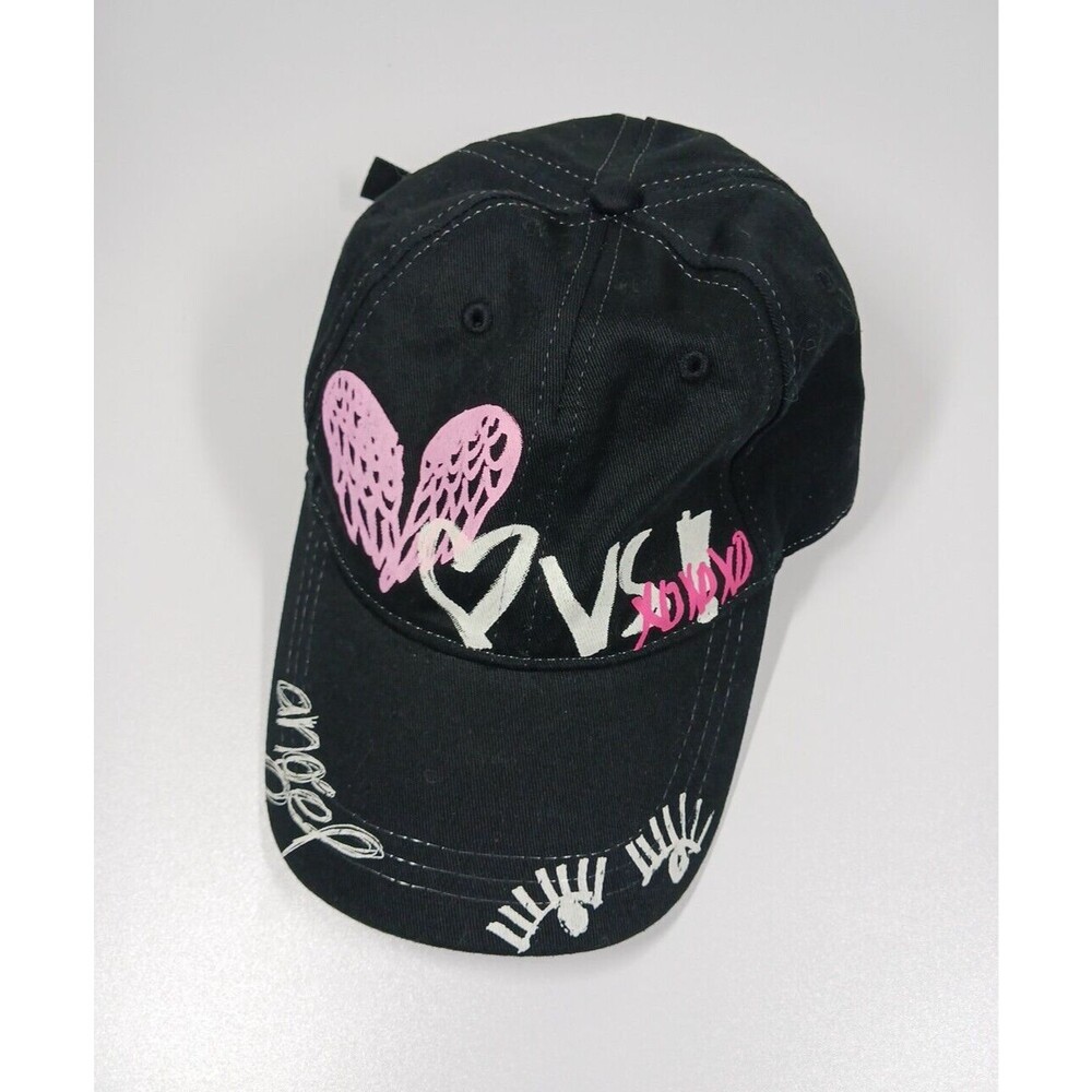NwoT Victoria's Secret Angel Graffiti Adjustable Heart VS Logo Baseball Hat